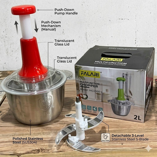 Manual Hand Press Vegetable Chopper