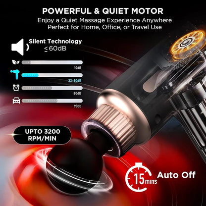 Rechargeable Massage Gun | 3000mAh Battery