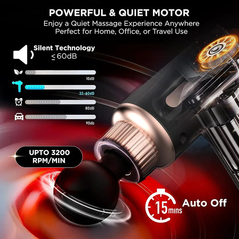 Rechargeable Massage Gun | 3000mAh Battery